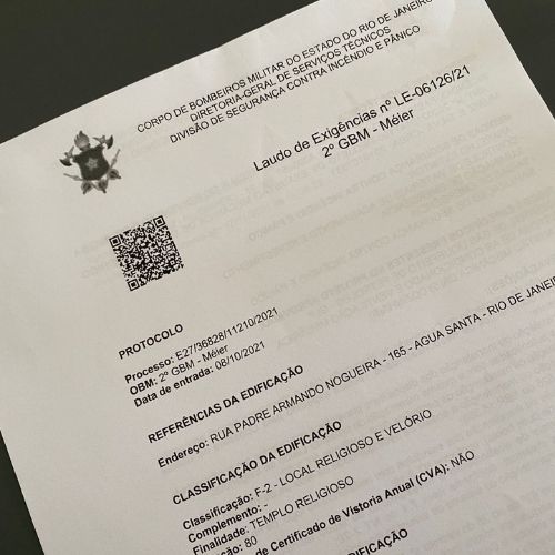 Laudo de Exigências: Templo Religioso