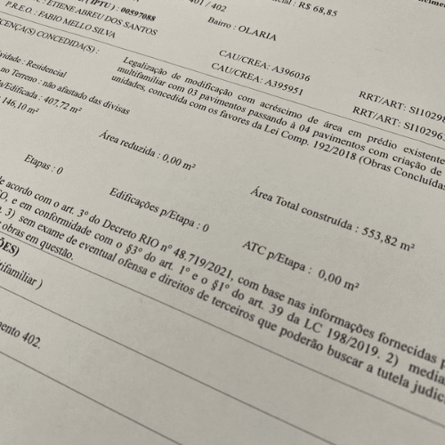 Licença de Obras Multifamiliar