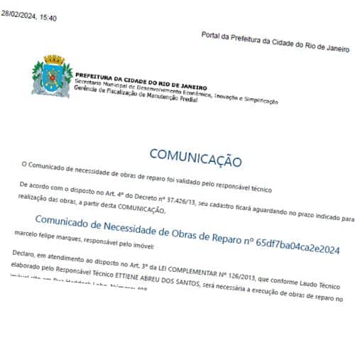 Renovação Prazo Obras.
