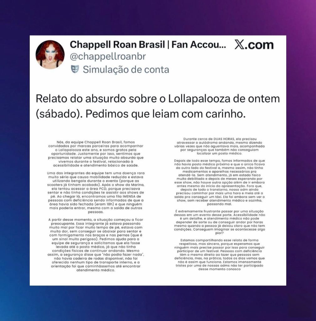 Relato de fãs