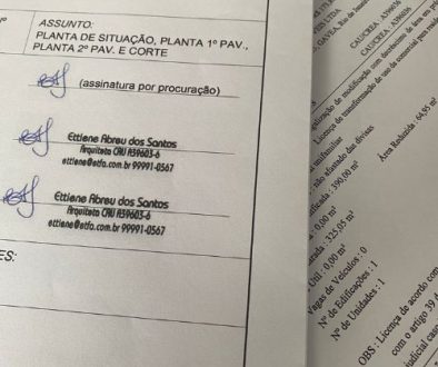 Documentação do processo de transformação de uso aprovado pela Prefeitura do Rio